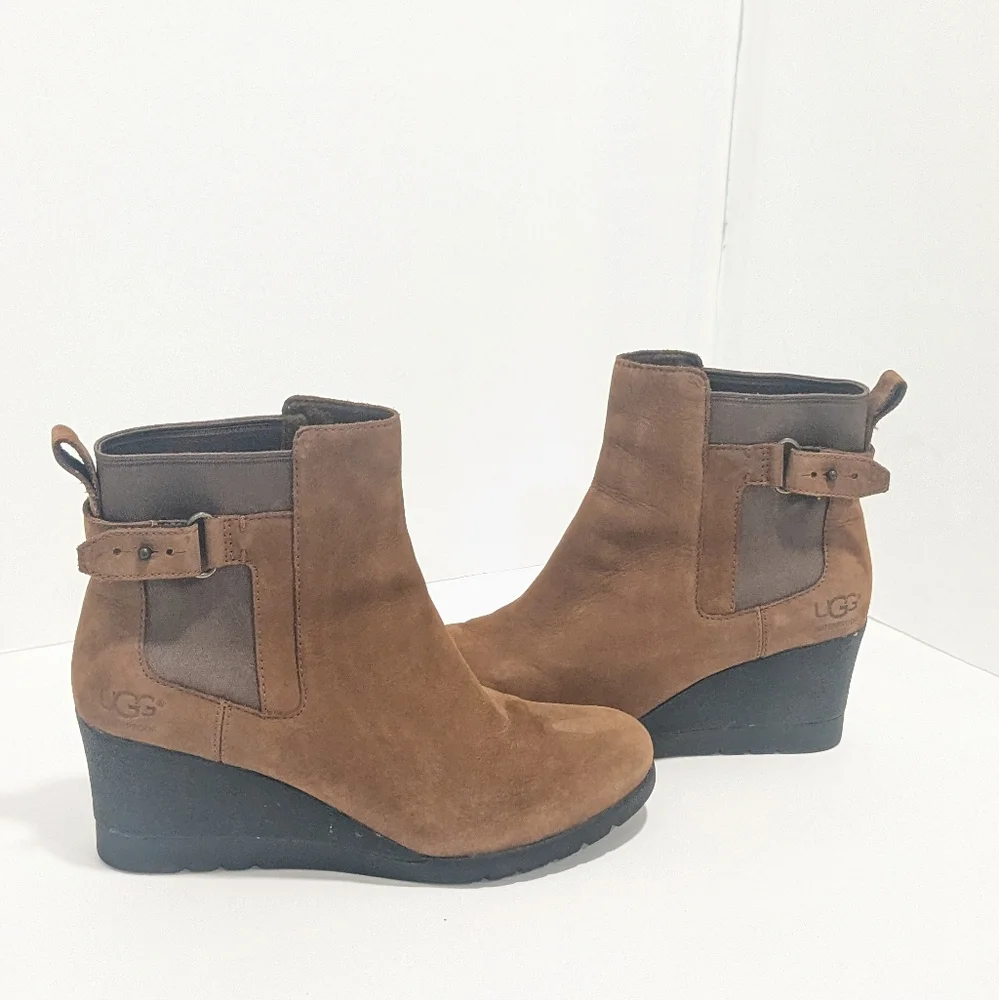 UGG Indra Waterproof Suede Boots